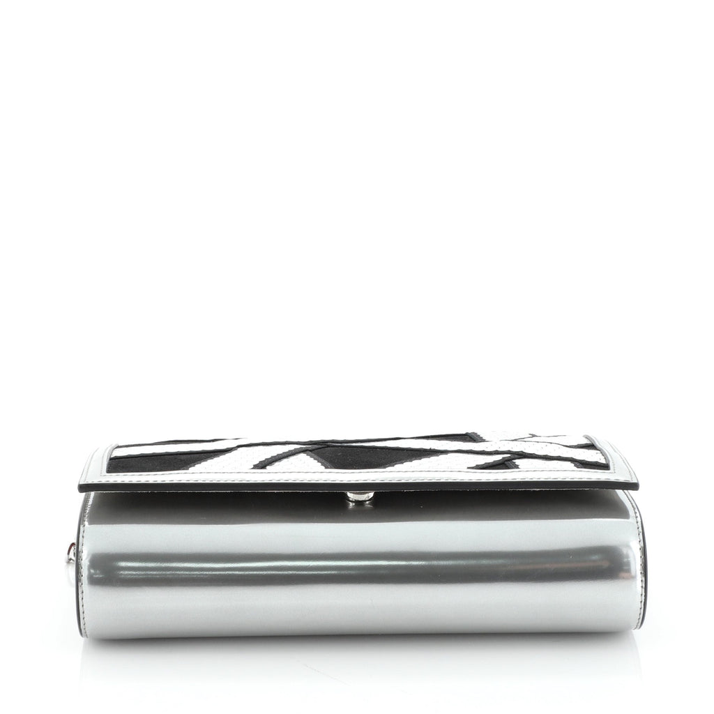 Paloma Clutch Embellished Suede and Leather