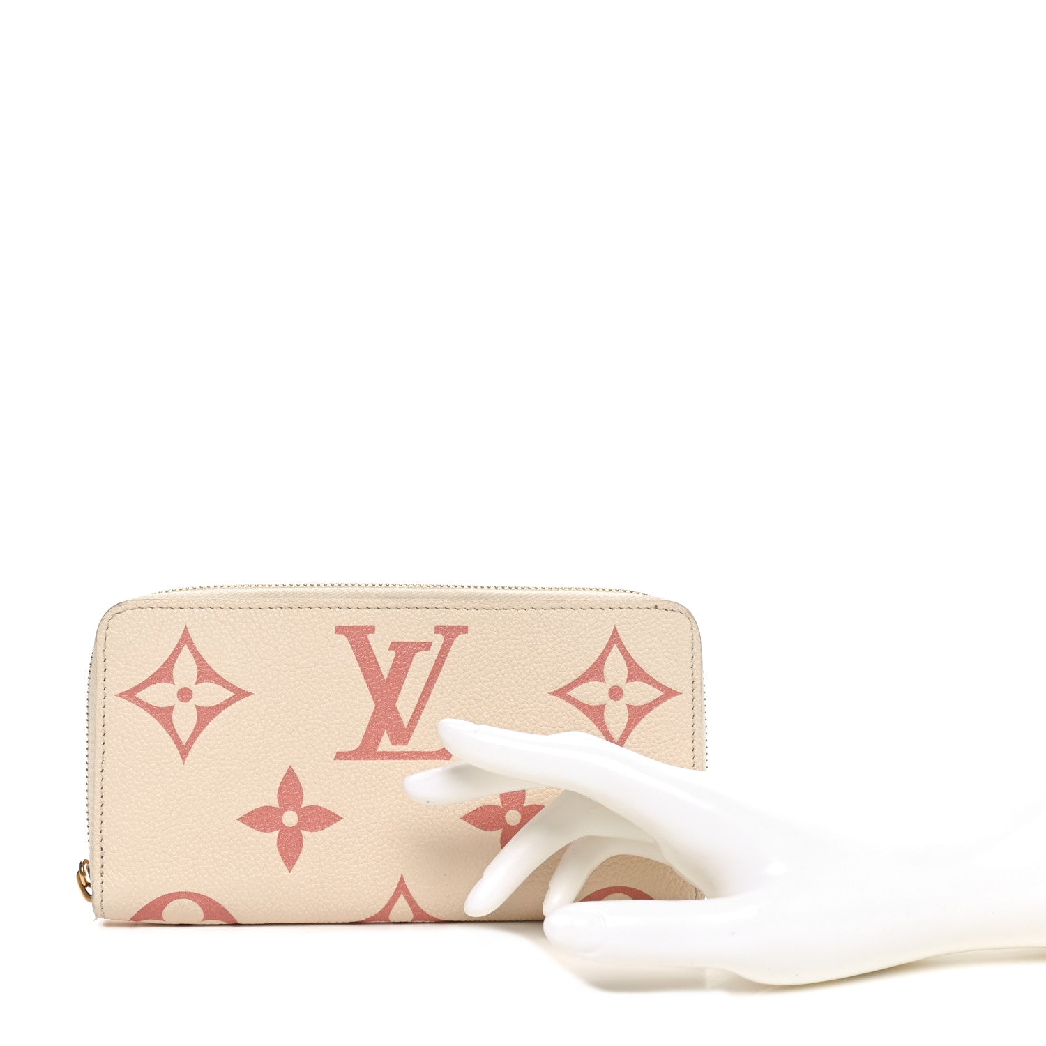 Empreinte Monogram Giant Zippy Wallet Creme Bois De Rose
