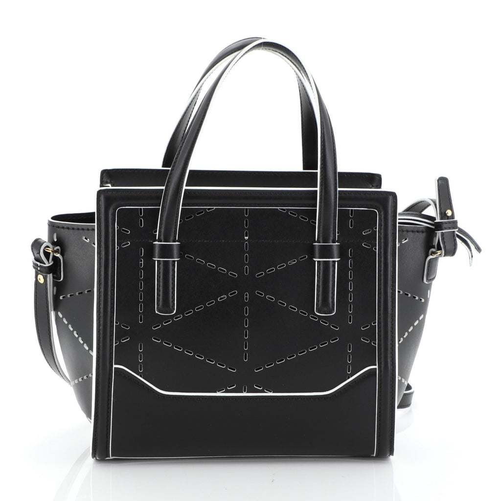 Amy Tote Perforated Leather Mini
