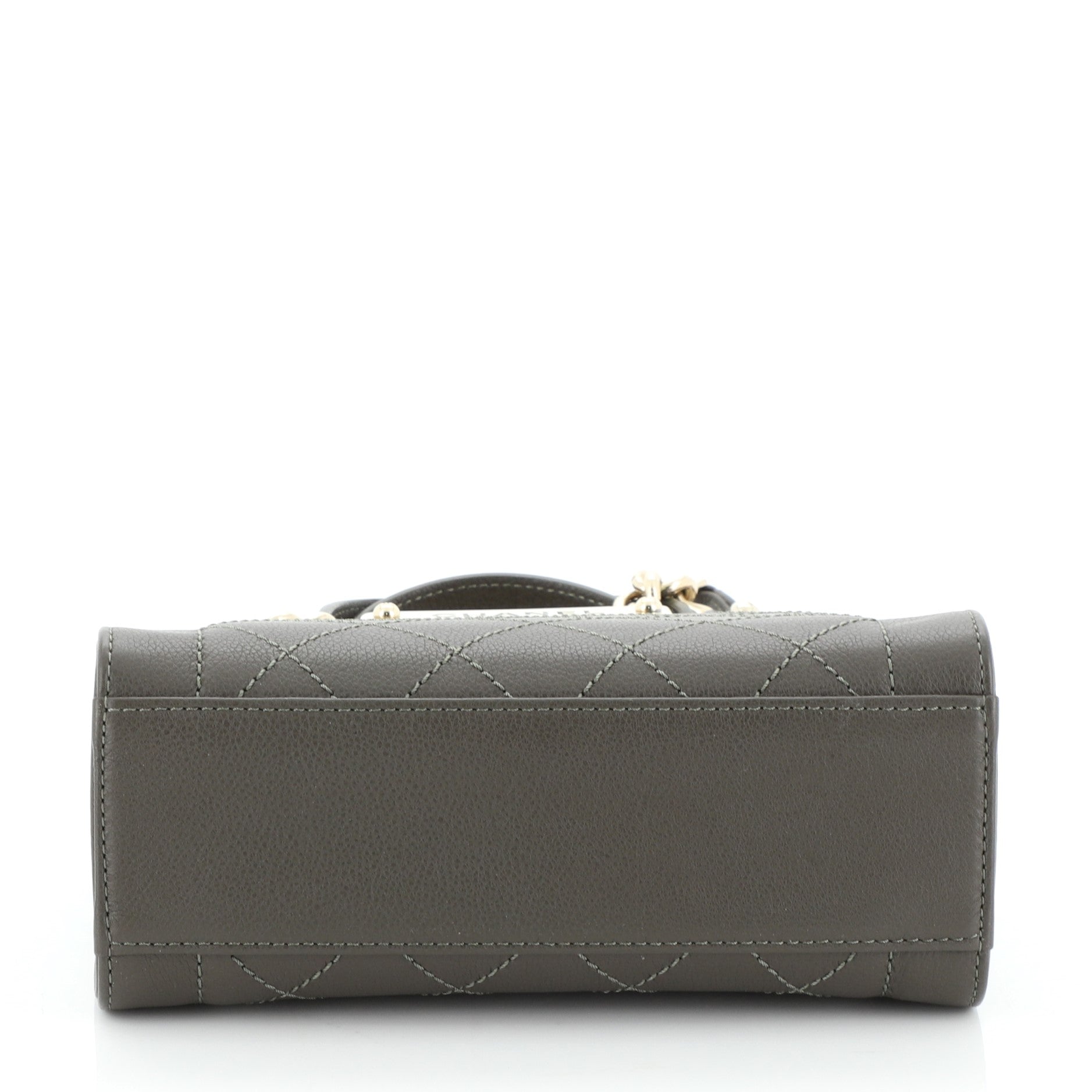 Label Click Shopping Tote Quilted Calfskin Mini