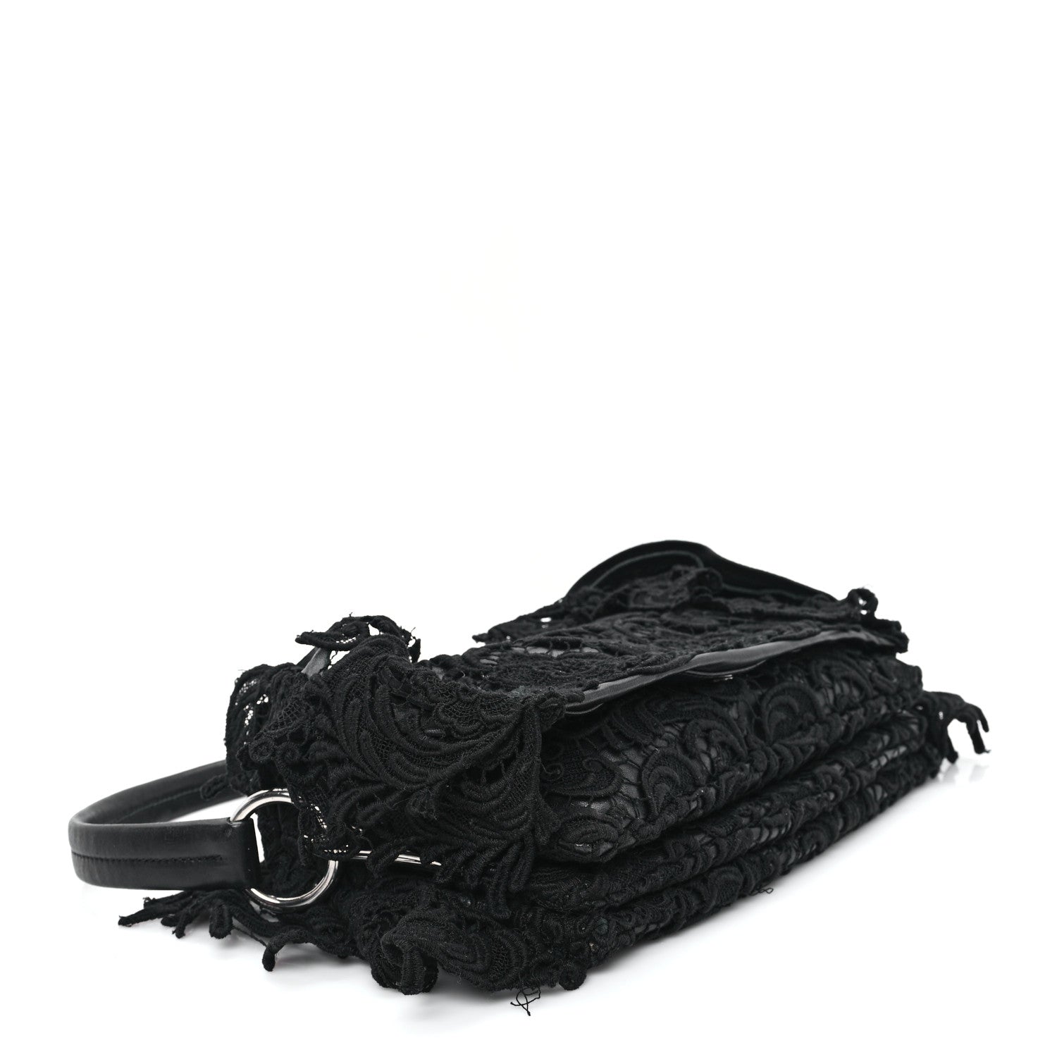 Lace Pizzo S Baguette Black