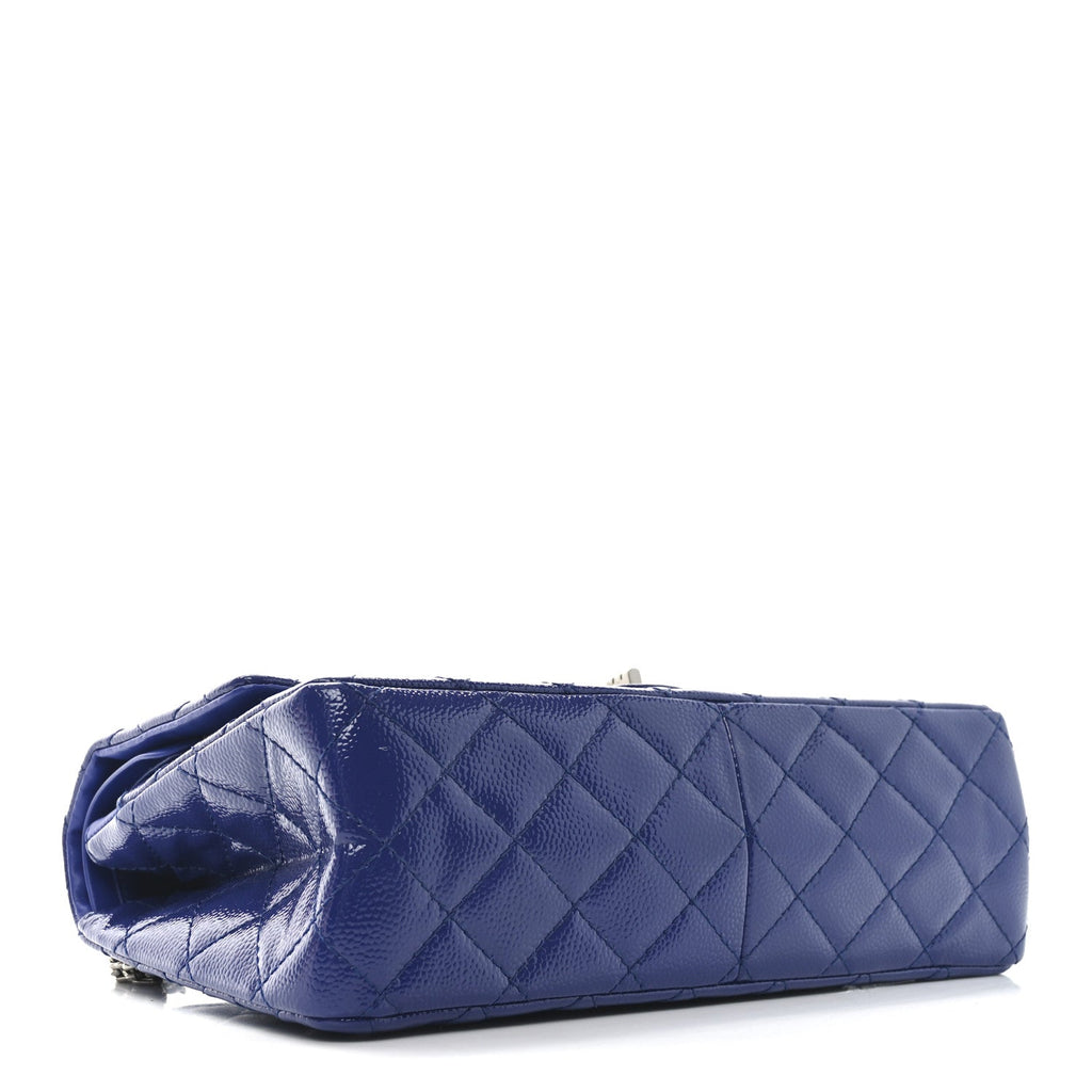 Patent Caviar Quilted 2.55 Reissue 226 Flap Navy Blue