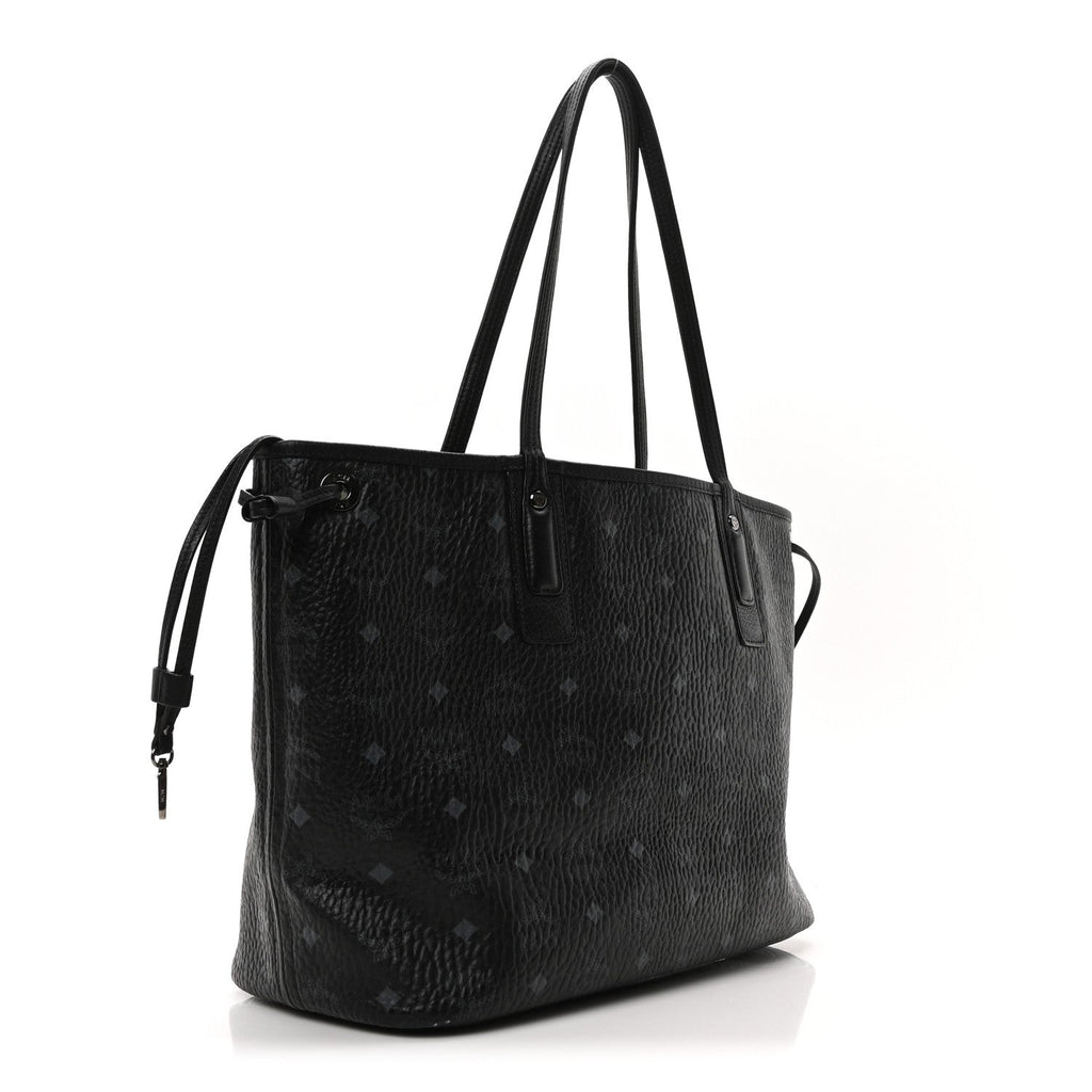 Visetos Medium Liz Reversible Shopper Tote Black