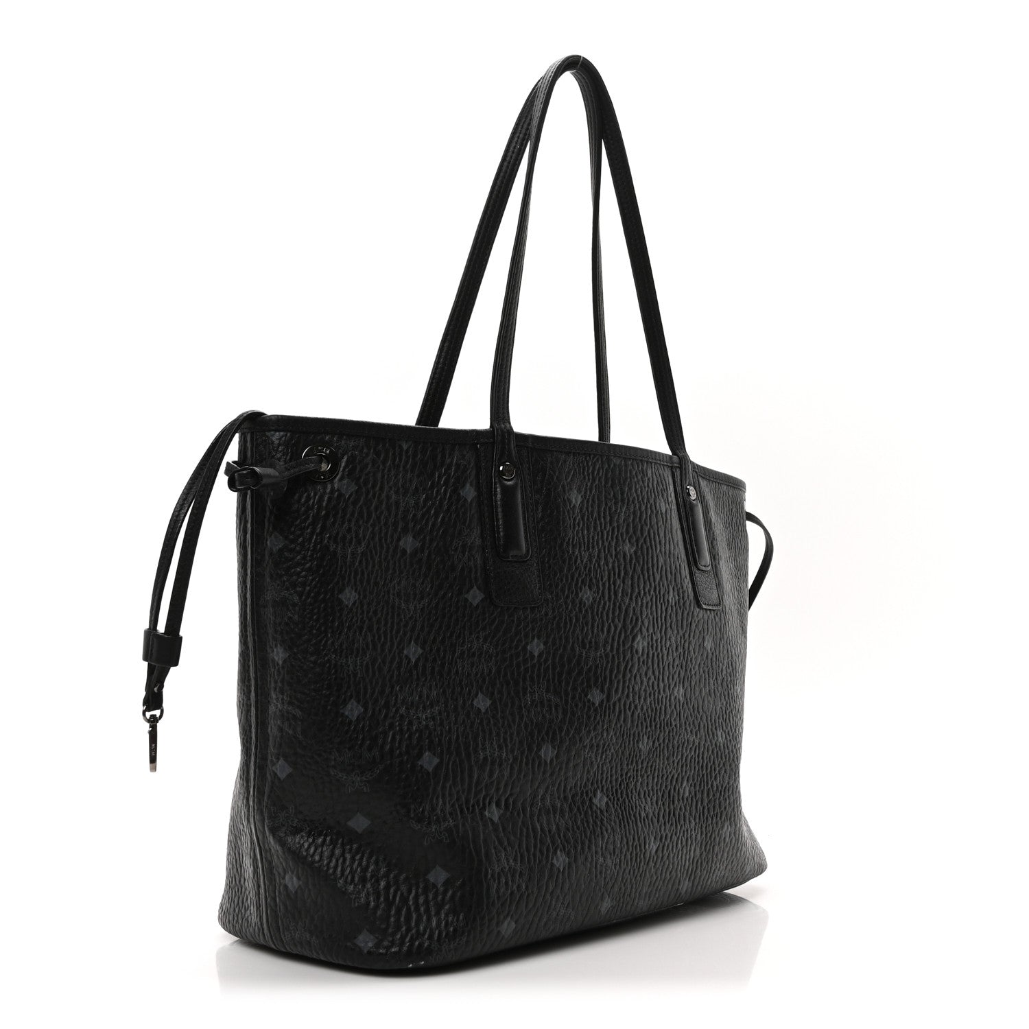 Visetos Medium Liz Reversible Shopper Tote Black