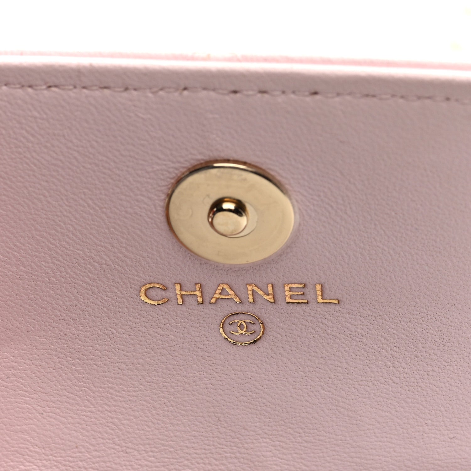 Lambskin Quilted Pearl Chain Belt Bag Light Pink