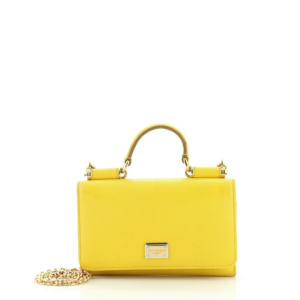 Sicily Wallet on Chain Leather Mini