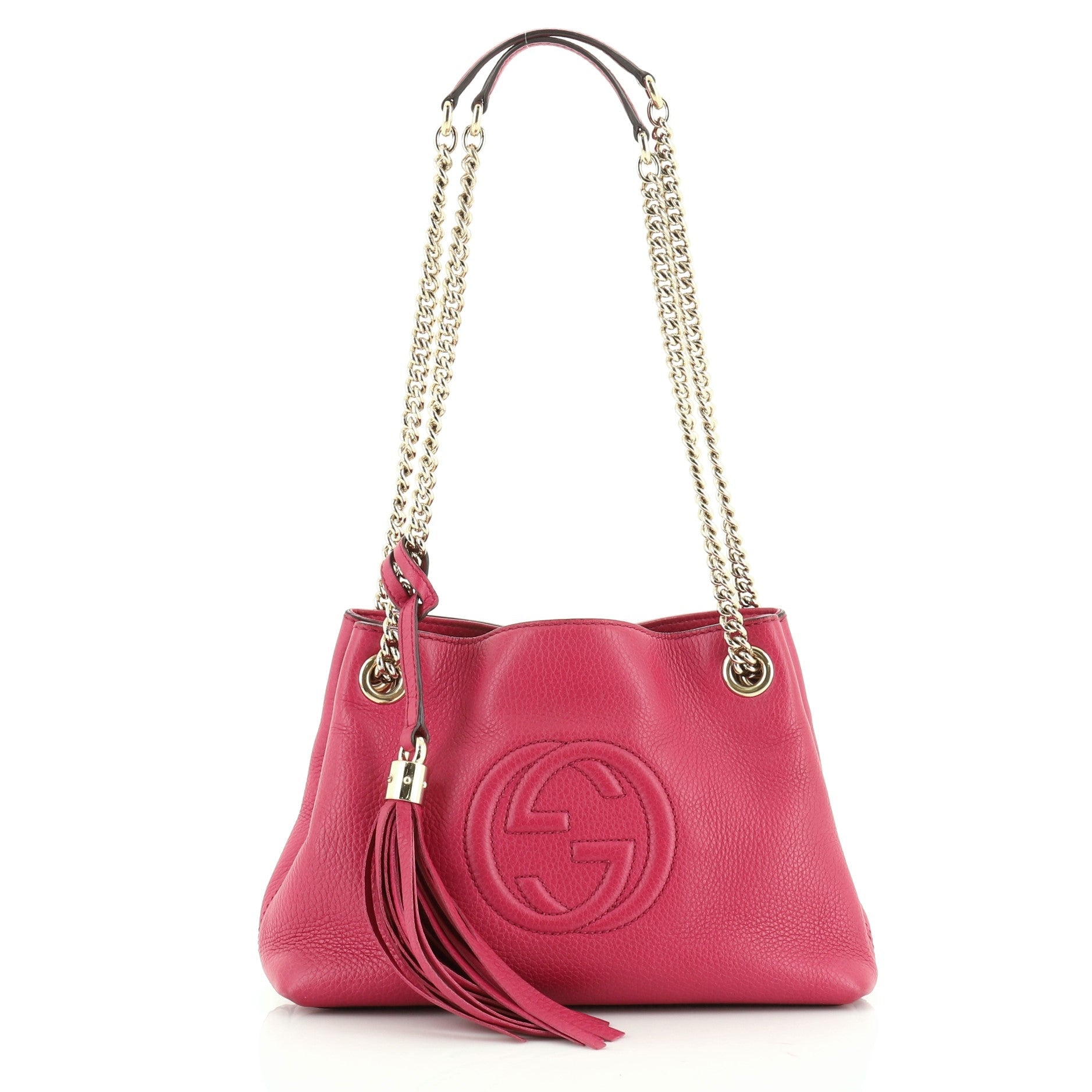 Soho Chain Strap Shoulder Bag Leather Mini