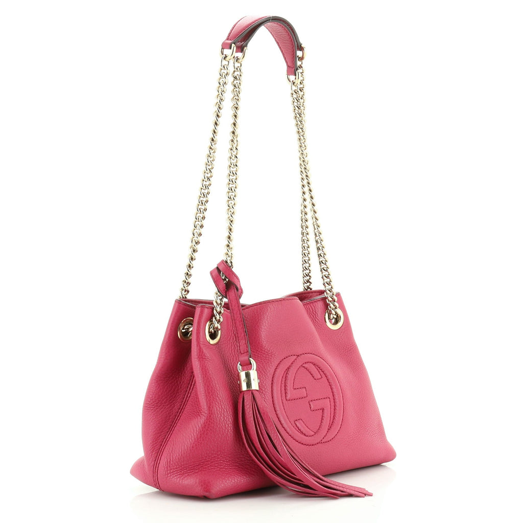 Soho Chain Strap Shoulder Bag Leather Mini