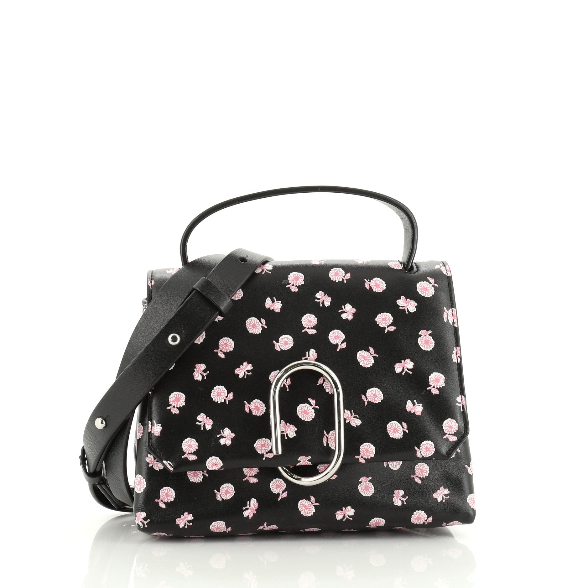 Alix Top Handle Bag Printed Leather Mini