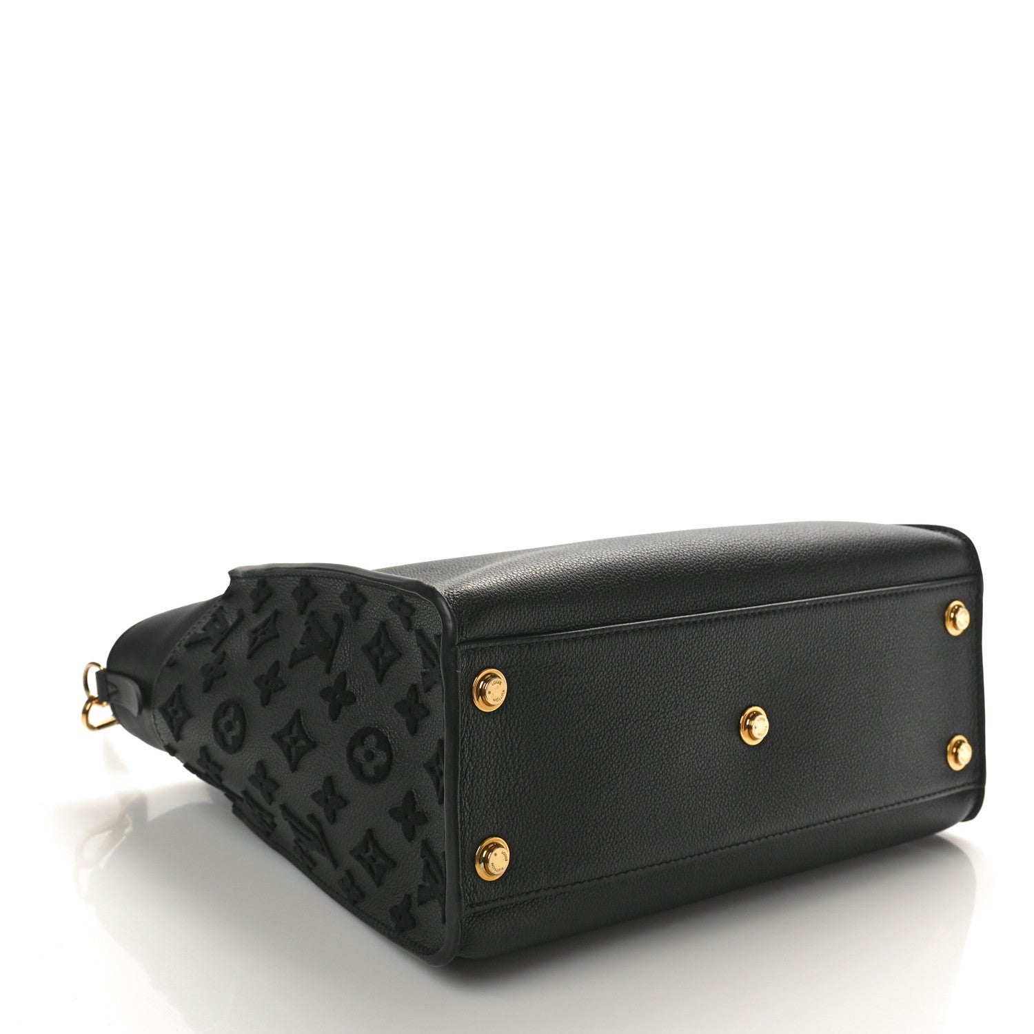 Calfskin Monogram Tufting On My Side Black