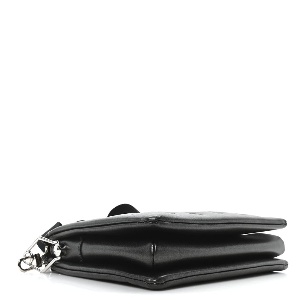 Lambskin Embossed Monogram Coussin PM Anthracite