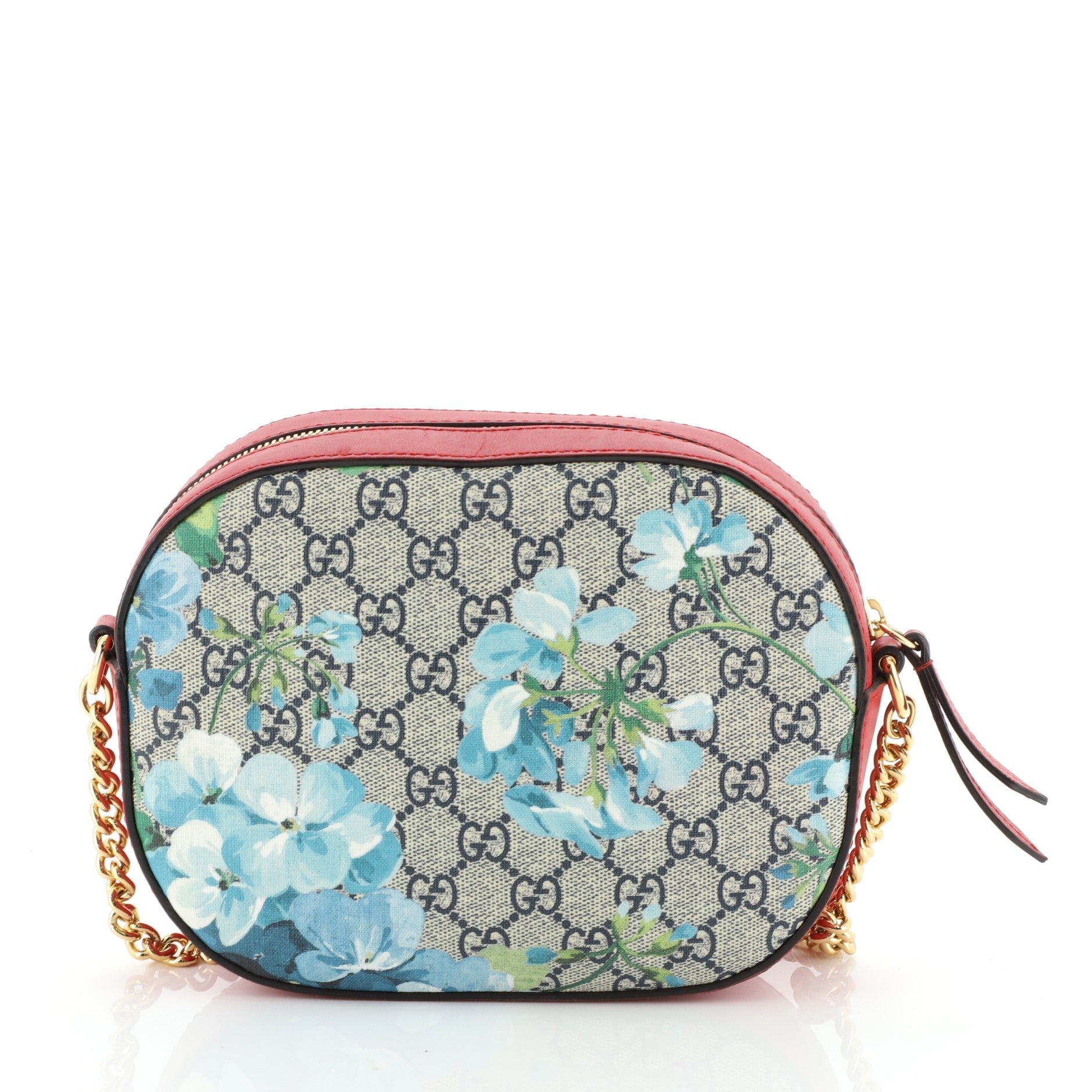 Chain Crossbody Bag Blooms Print GG Coated Canvas Mini