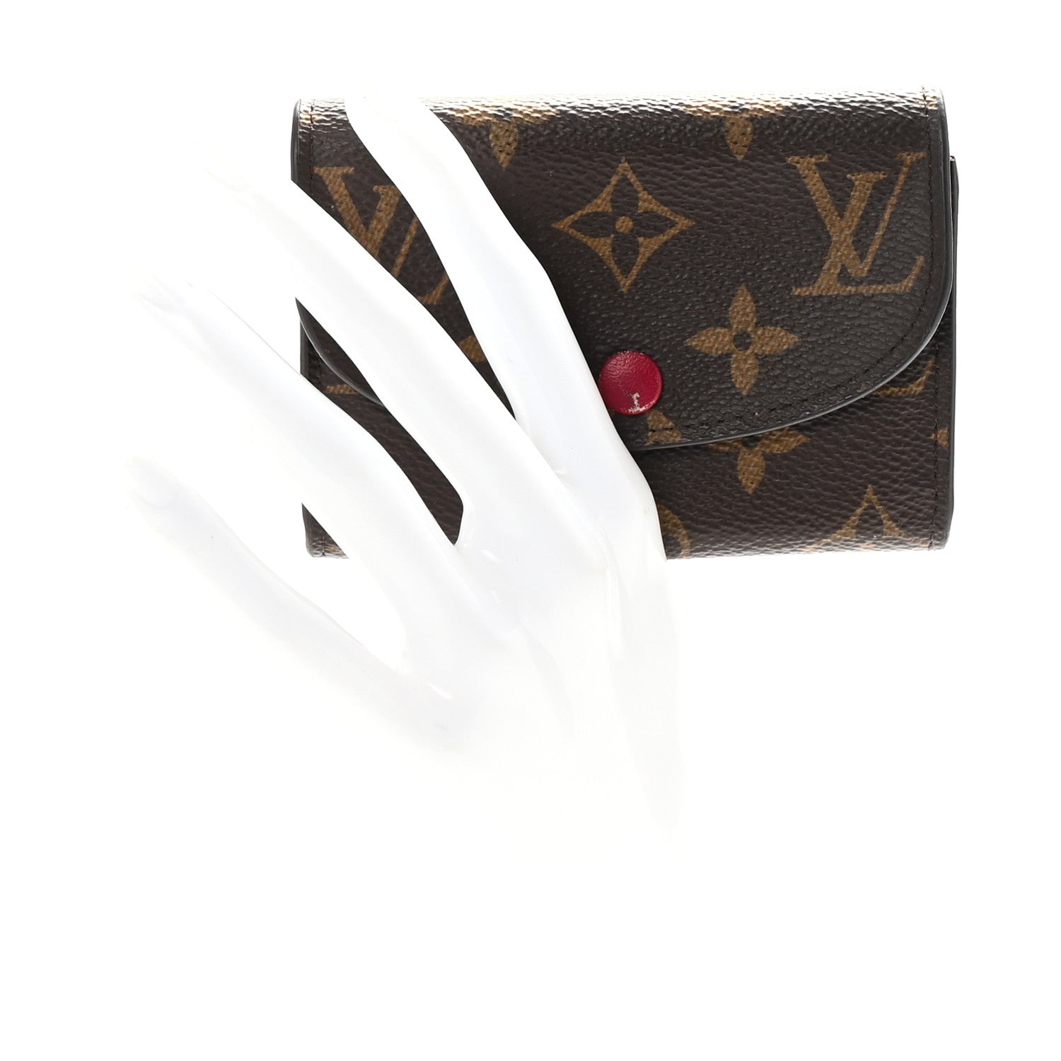 Monogram Rosalie Coin Purse Fuchsia