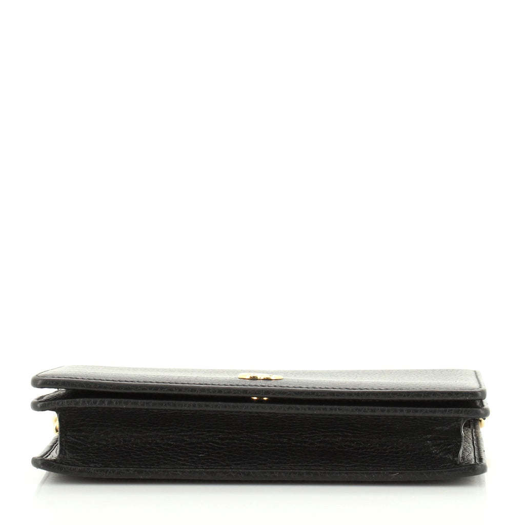 Petite GG Marmont Chain Wallet Leather Mini