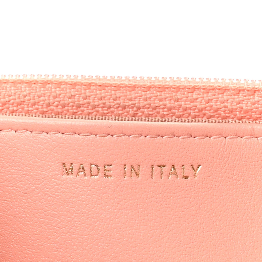 Caviar Quilted Boy Wallet On Chain WOC Pink