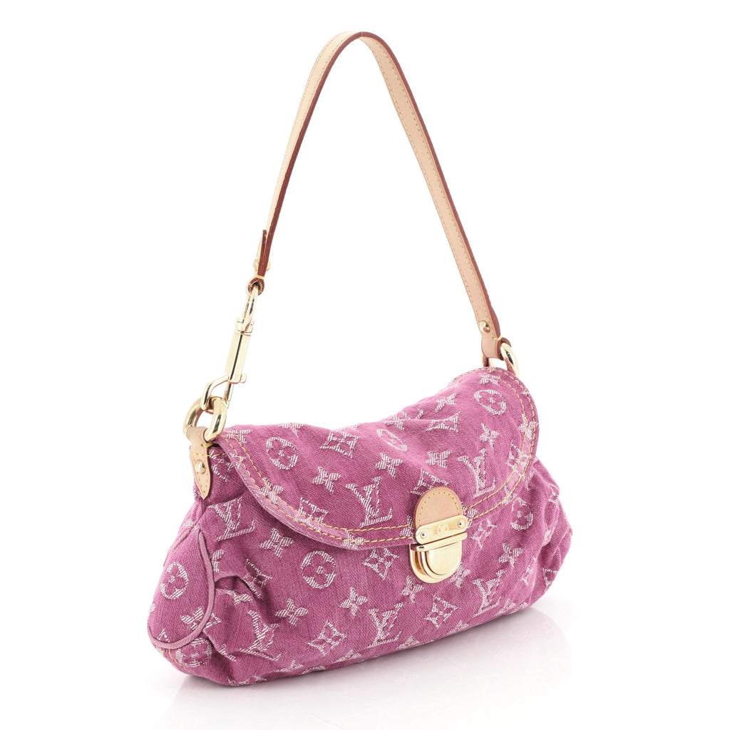 Pleaty Handbag Denim Mini