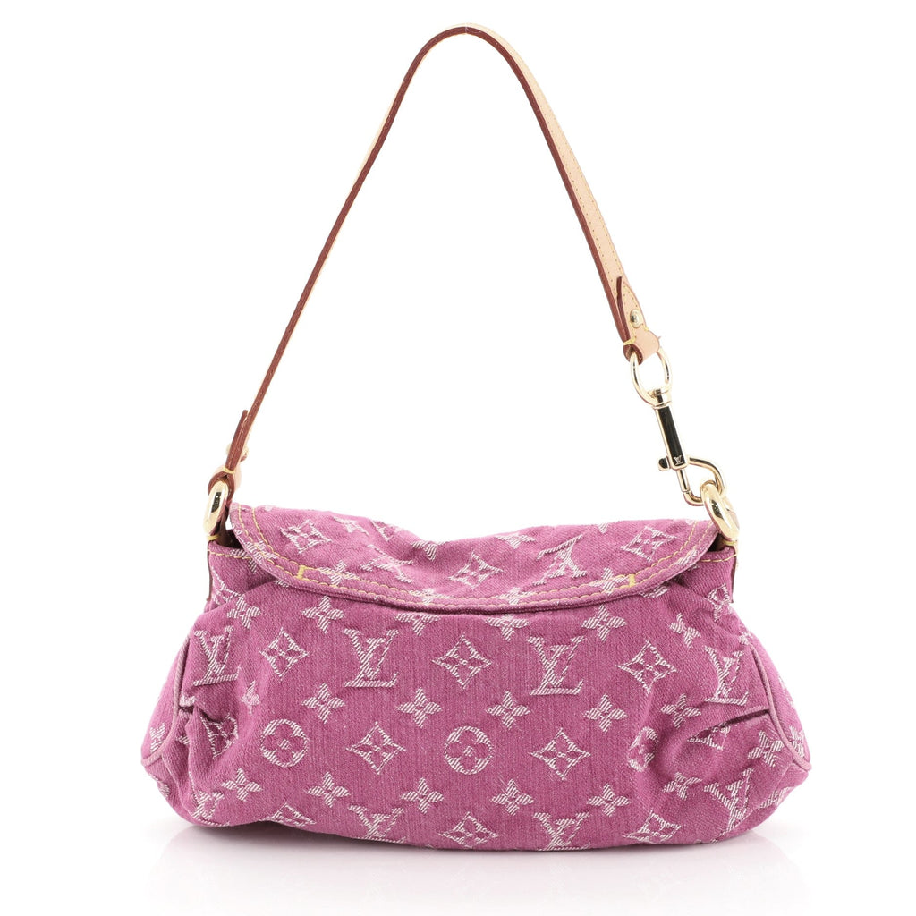 Pleaty Handbag Denim Mini