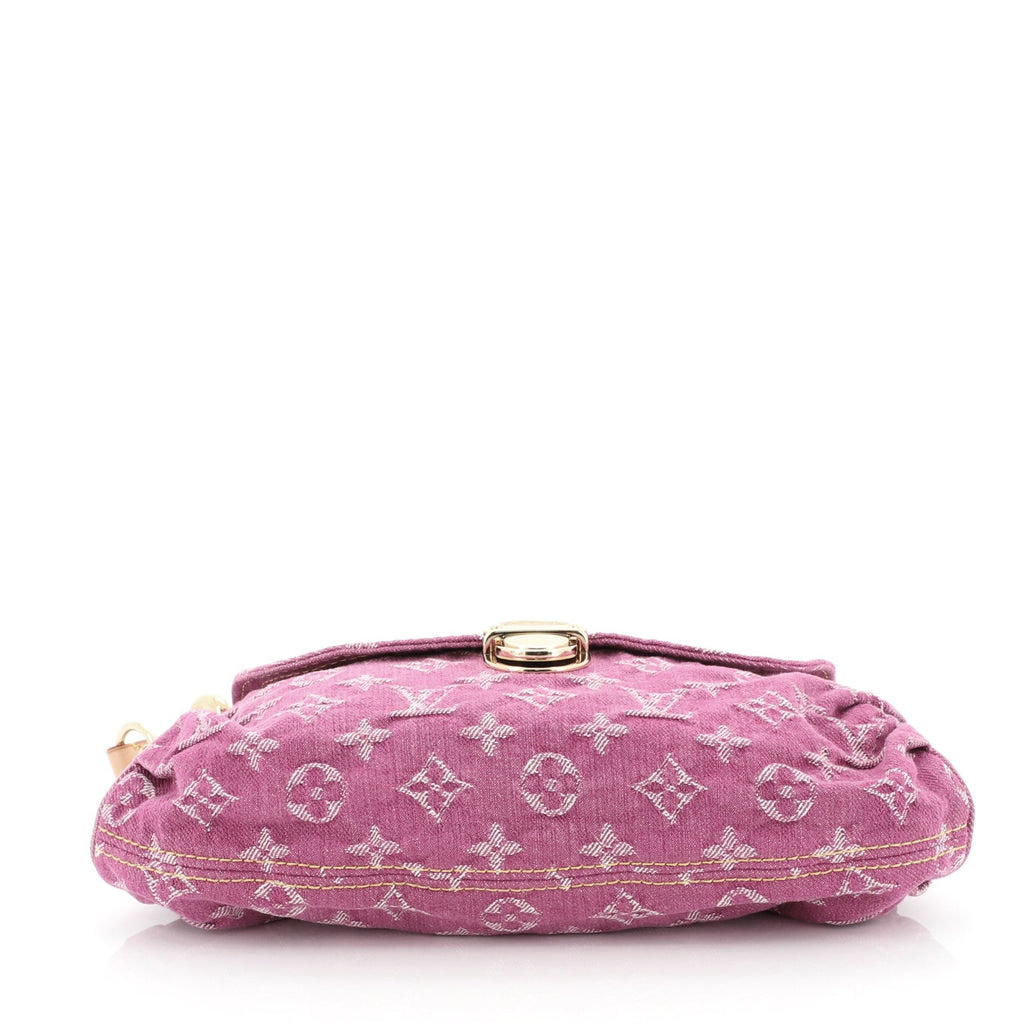 Pleaty Handbag Denim Mini
