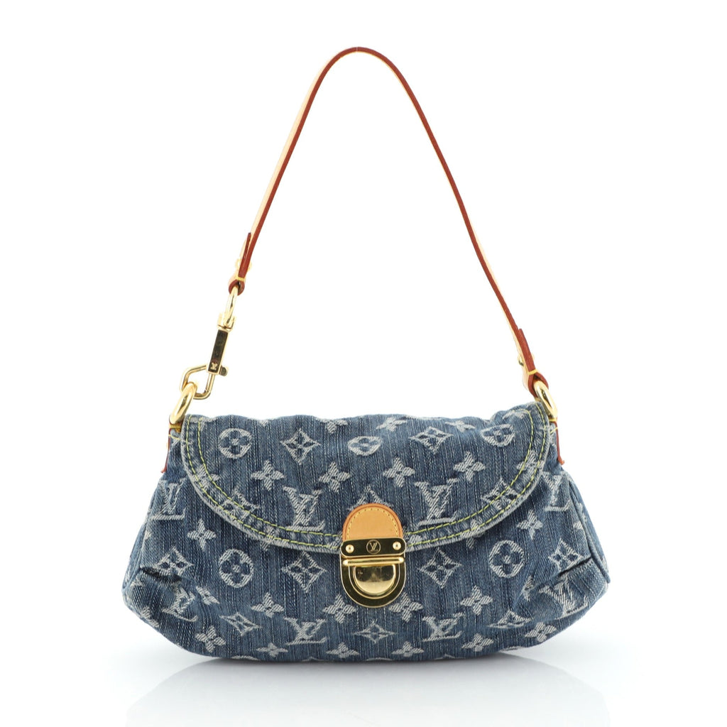 Pleaty Handbag Denim Mini