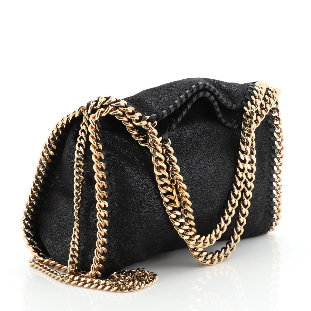 Falabella Fold Over Crossbody Bag Shaggy Deer Mini