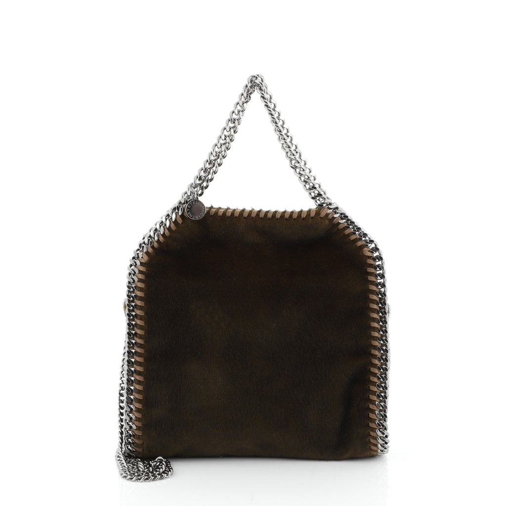 Falabella Fold Over Crossbody Bag Faux Fur Mini
