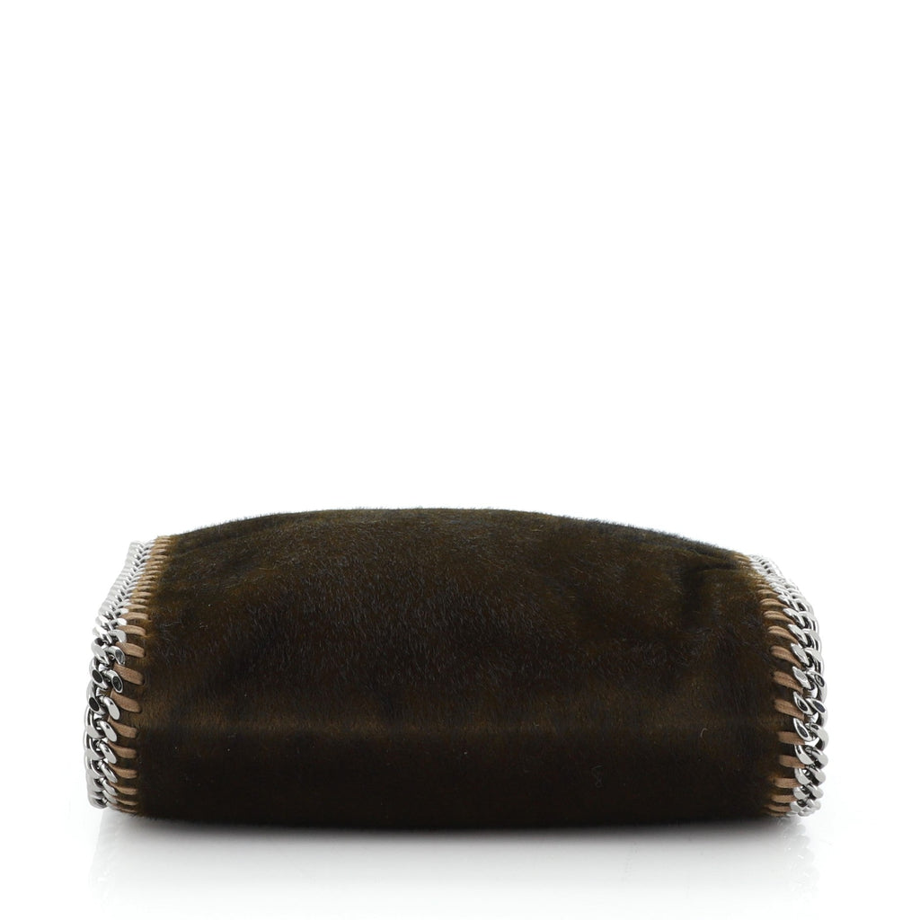 Falabella Fold Over Crossbody Bag Faux Fur Mini