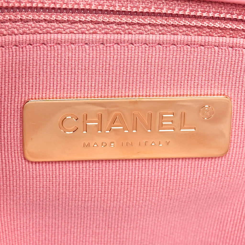 Lambskin Quilted Medium Chanel 19 Flap Pink