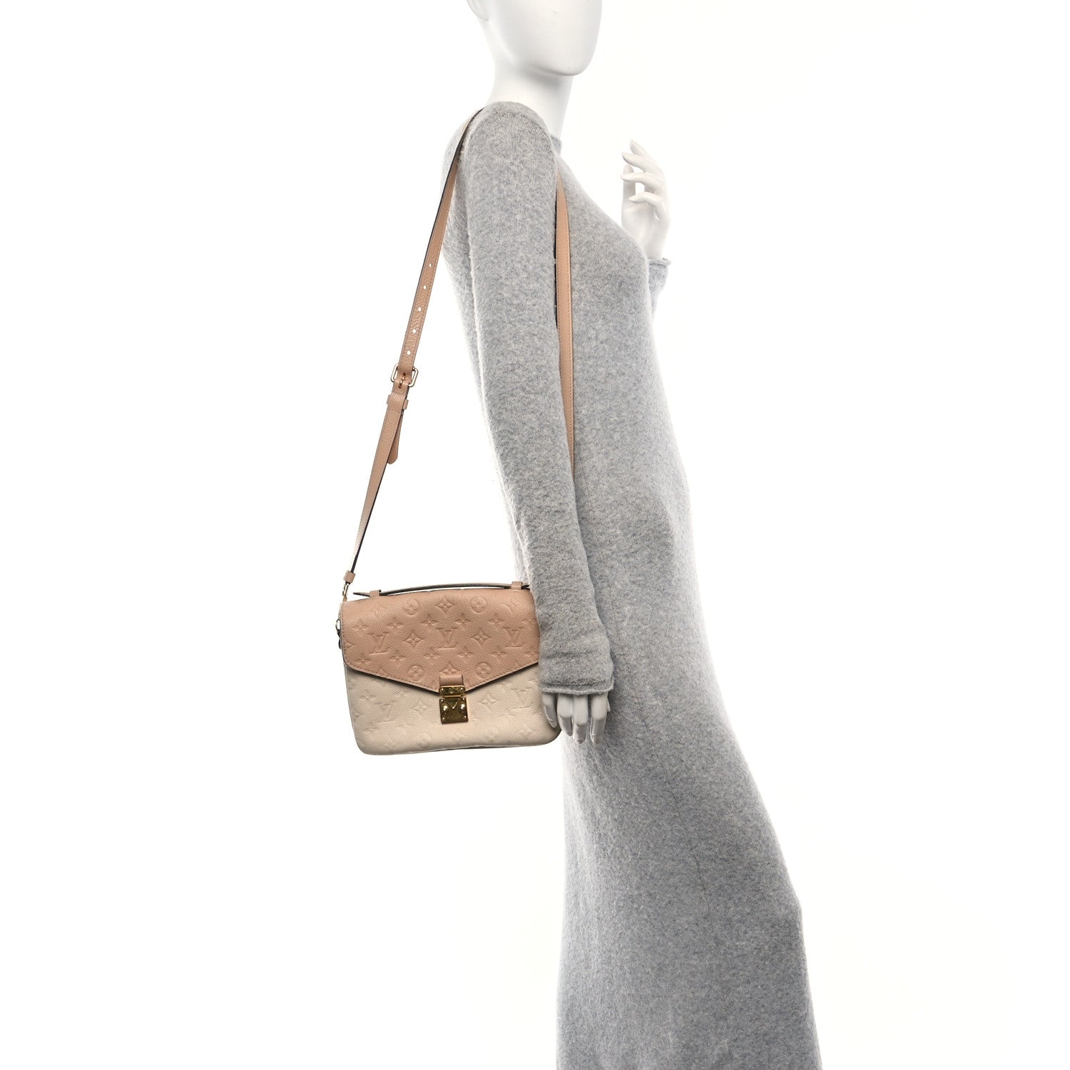 Empreinte Pochette Metis Beige Rose Creme
