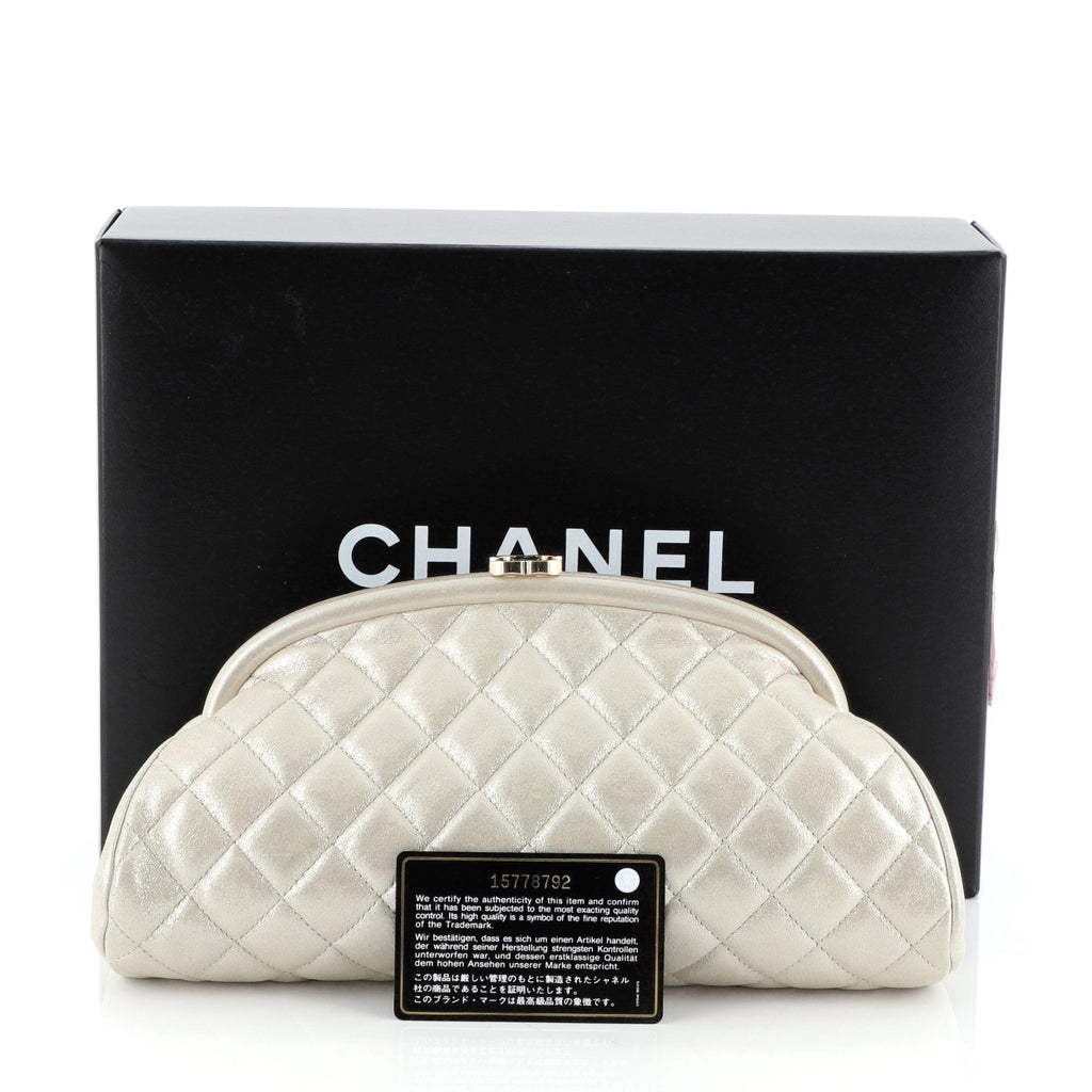 Timeless Clutch Iridescent Caviar