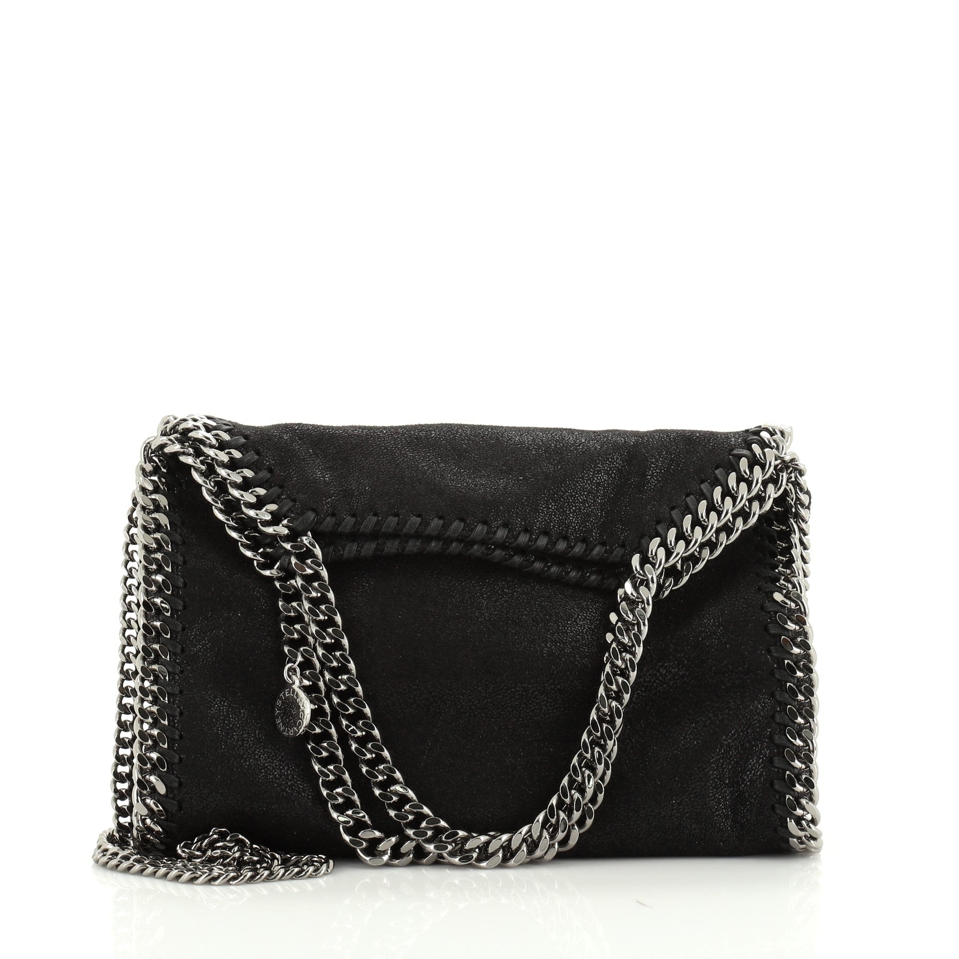 Falabella Fold Over Crossbody Bag Quilted Shaggy Deer Mini