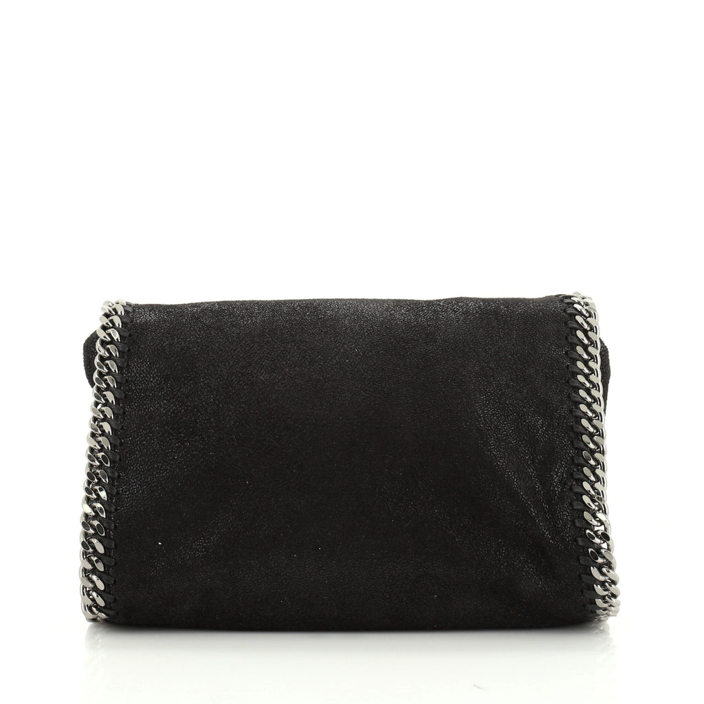 Falabella Fold Over Crossbody Bag Quilted Shaggy Deer Mini