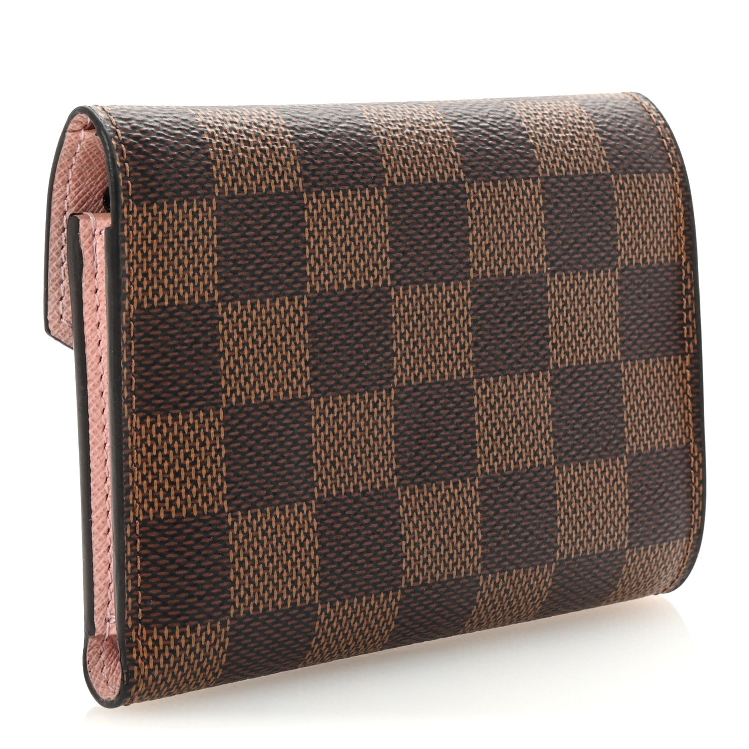 Damier Ebene Victorine Wallet Rose Ballerine