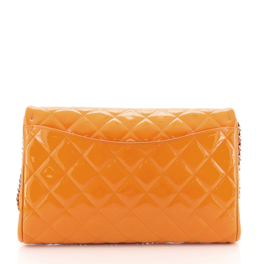 Clutch with Chain Quilted Patent