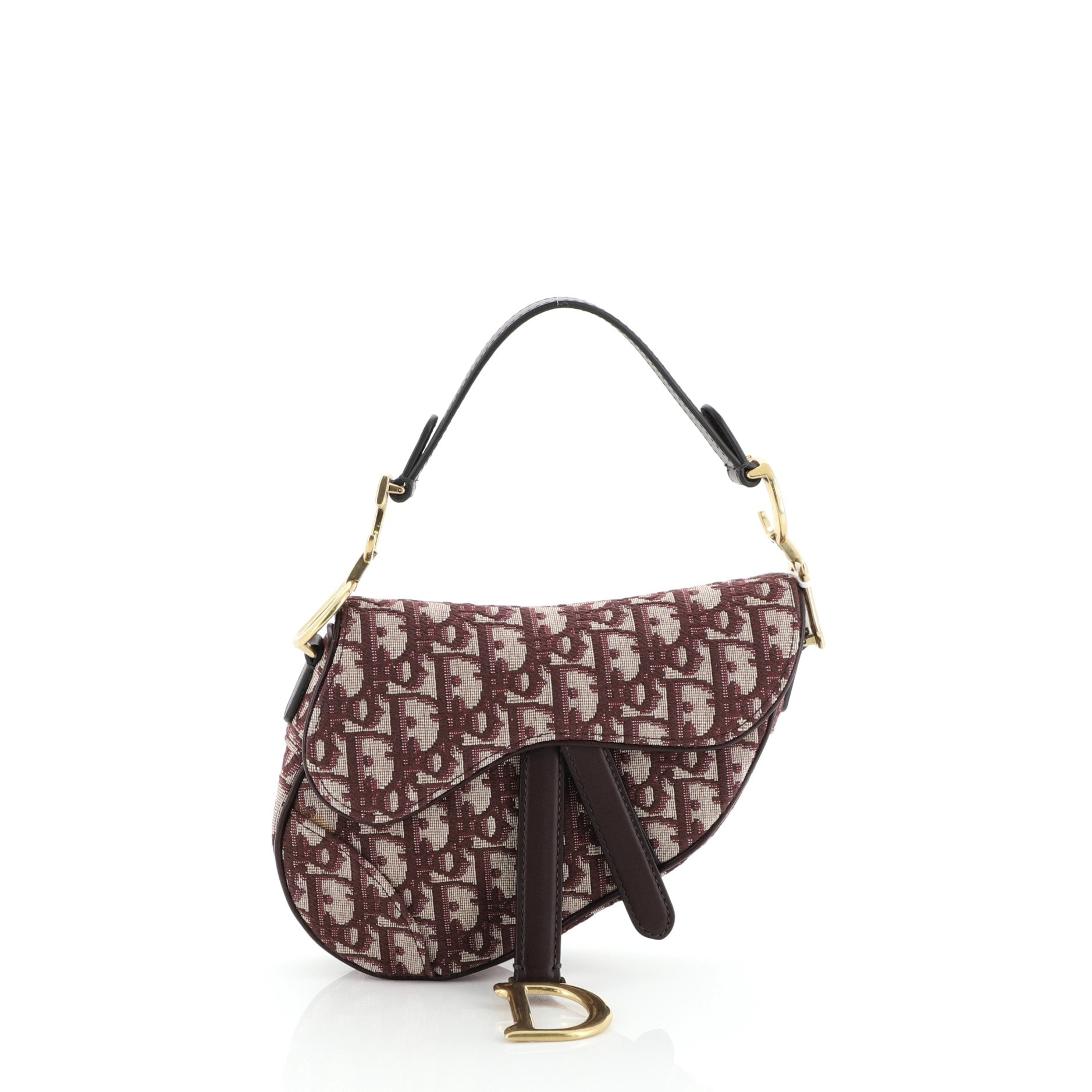Saddle Handbag Oblique Canvas Mini