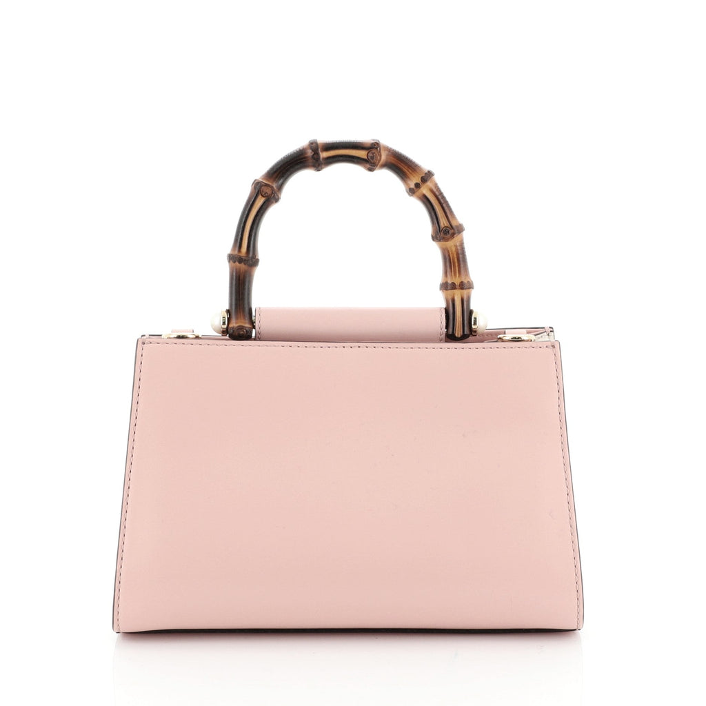 Nymphaea Top Handle Bag Leather Mini