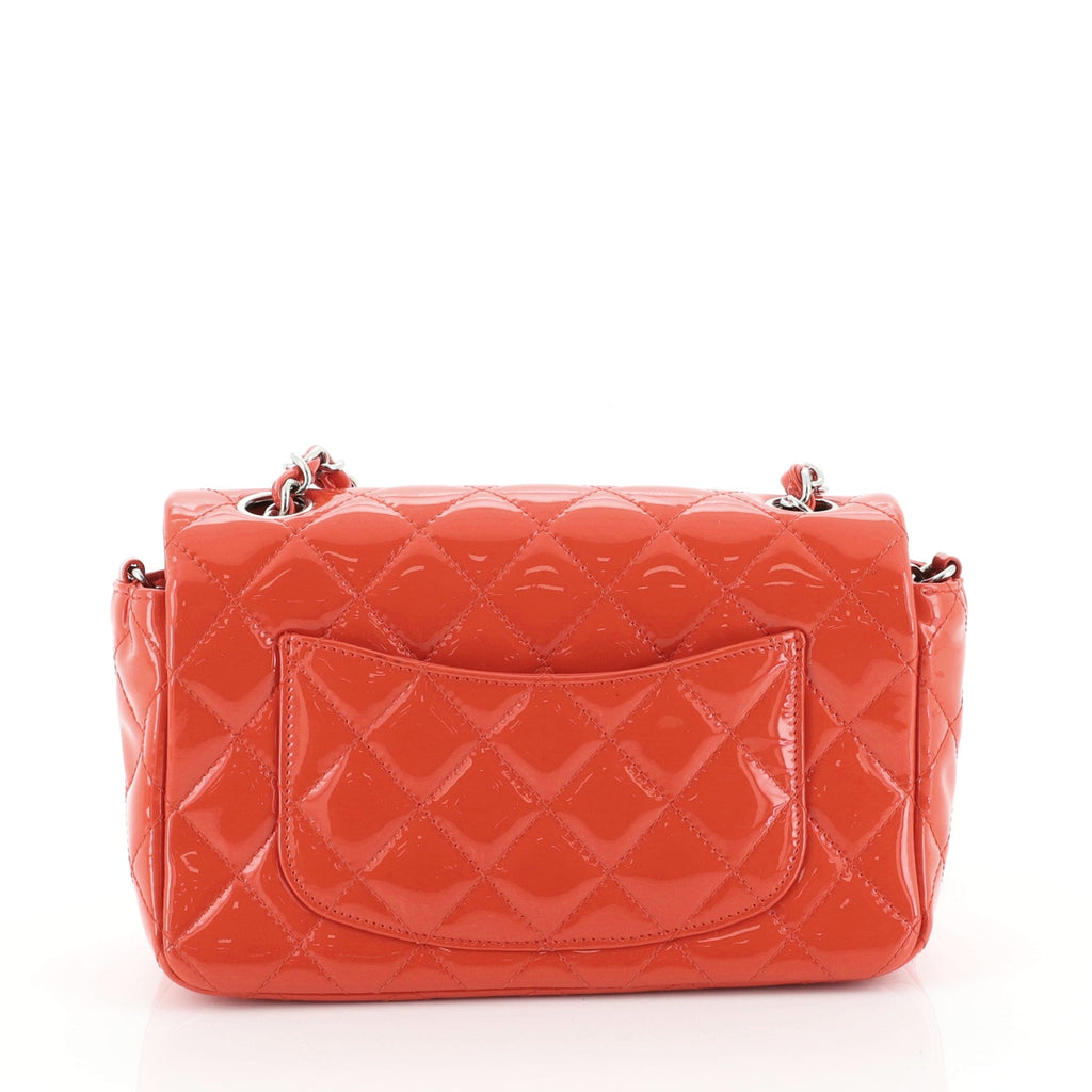 Classic Single Flap Bag Quilted Patent Mini