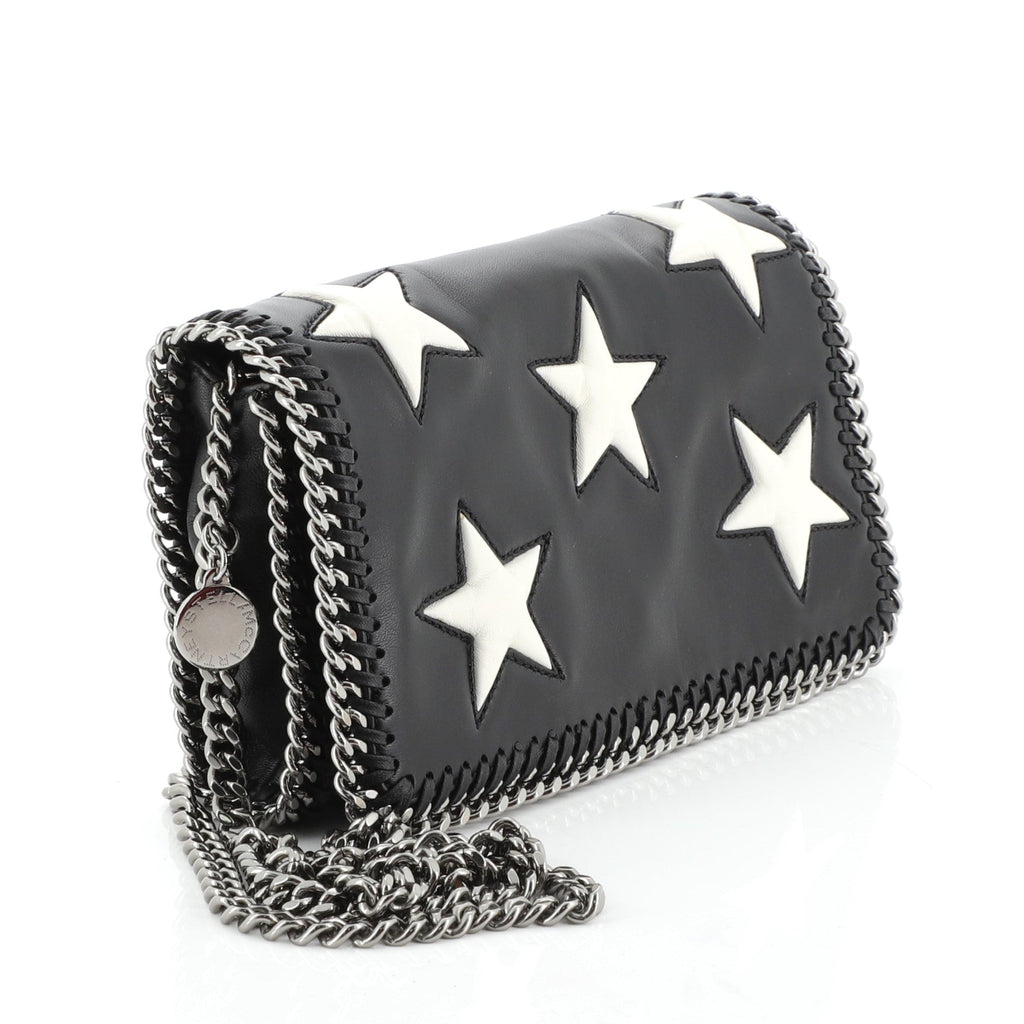 Falabella Flap Bag Faux Leather with Inlay Mini