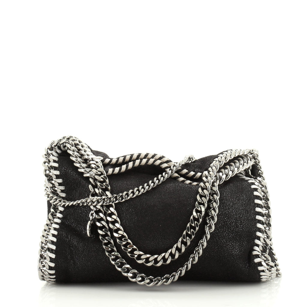 Falabella Fold Over Crossbody Bag Shaggy Deer Mini