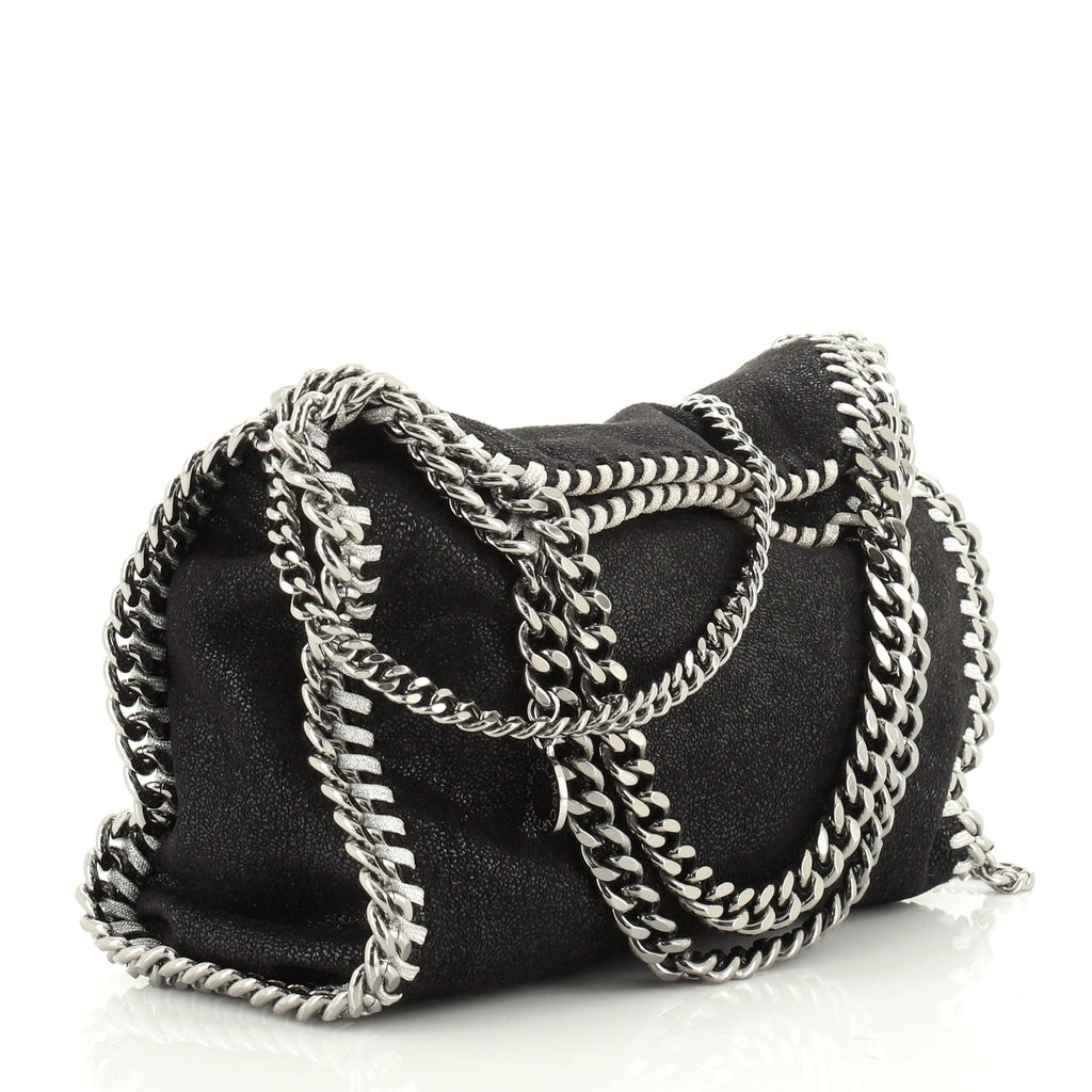 Falabella Fold Over Crossbody Bag Shaggy Deer Mini