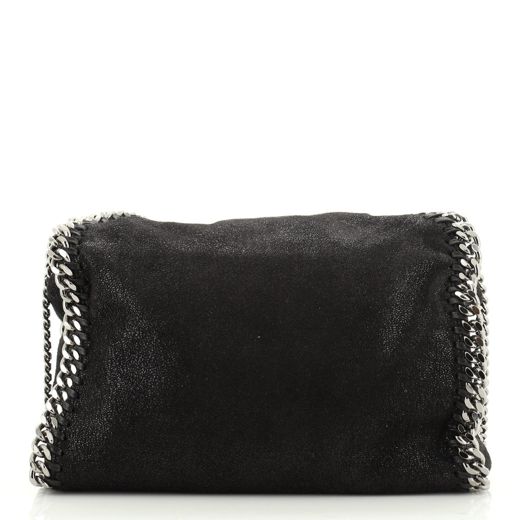 Falabella Fold Over Crossbody Bag Embroidered Shaggy Deer Mini