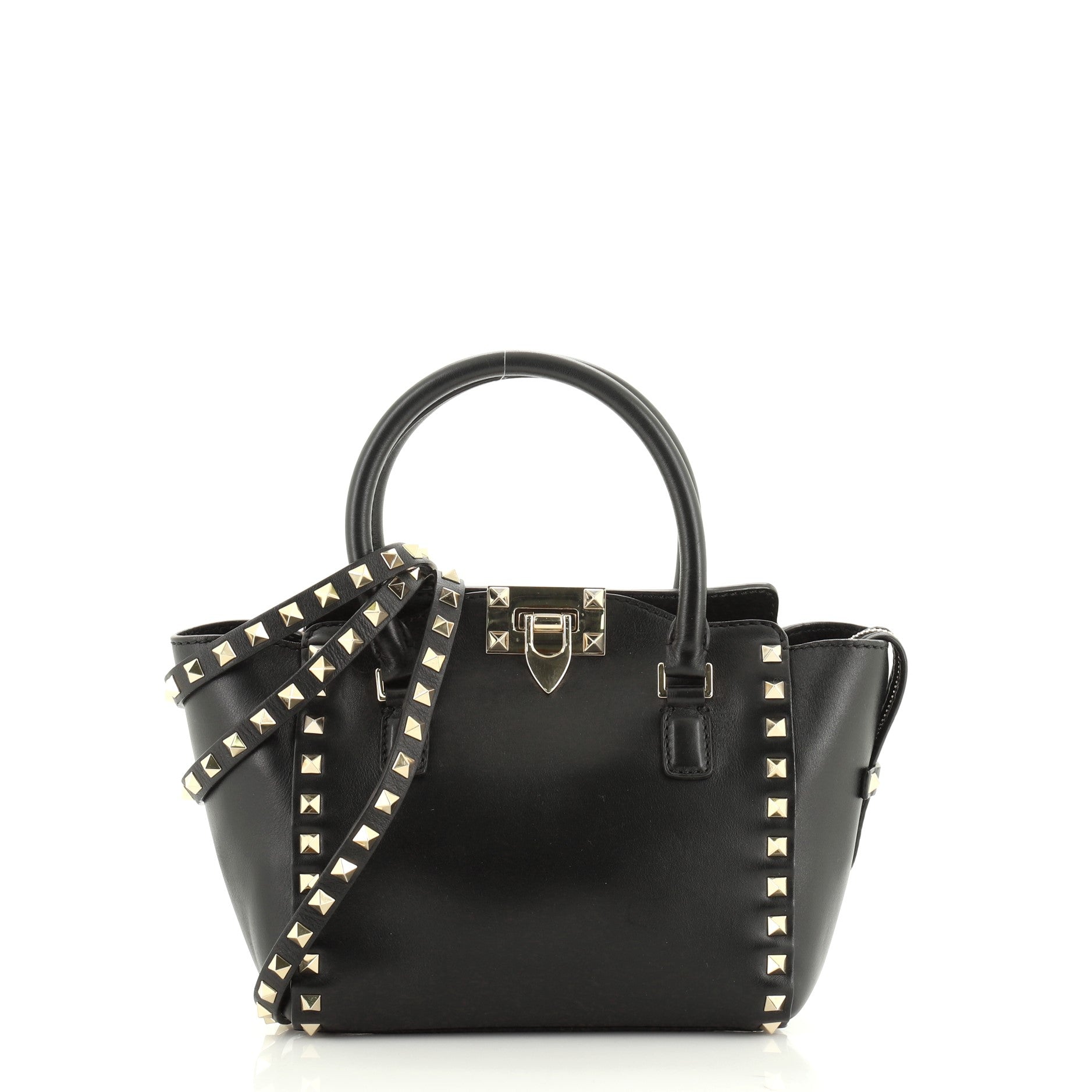 Rockstud Tote Rigid Leather Mini