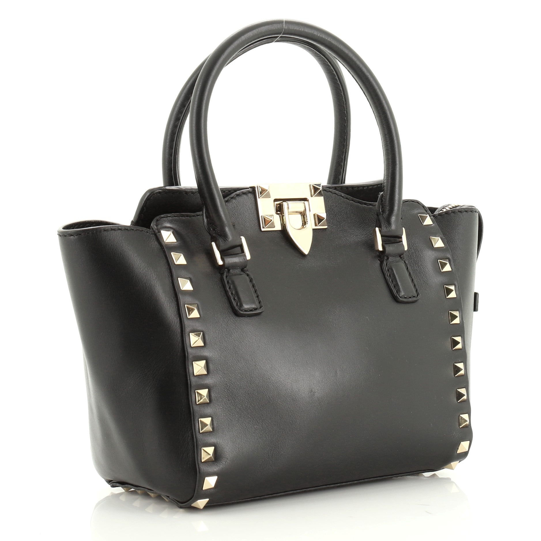 Rockstud Tote Rigid Leather Mini