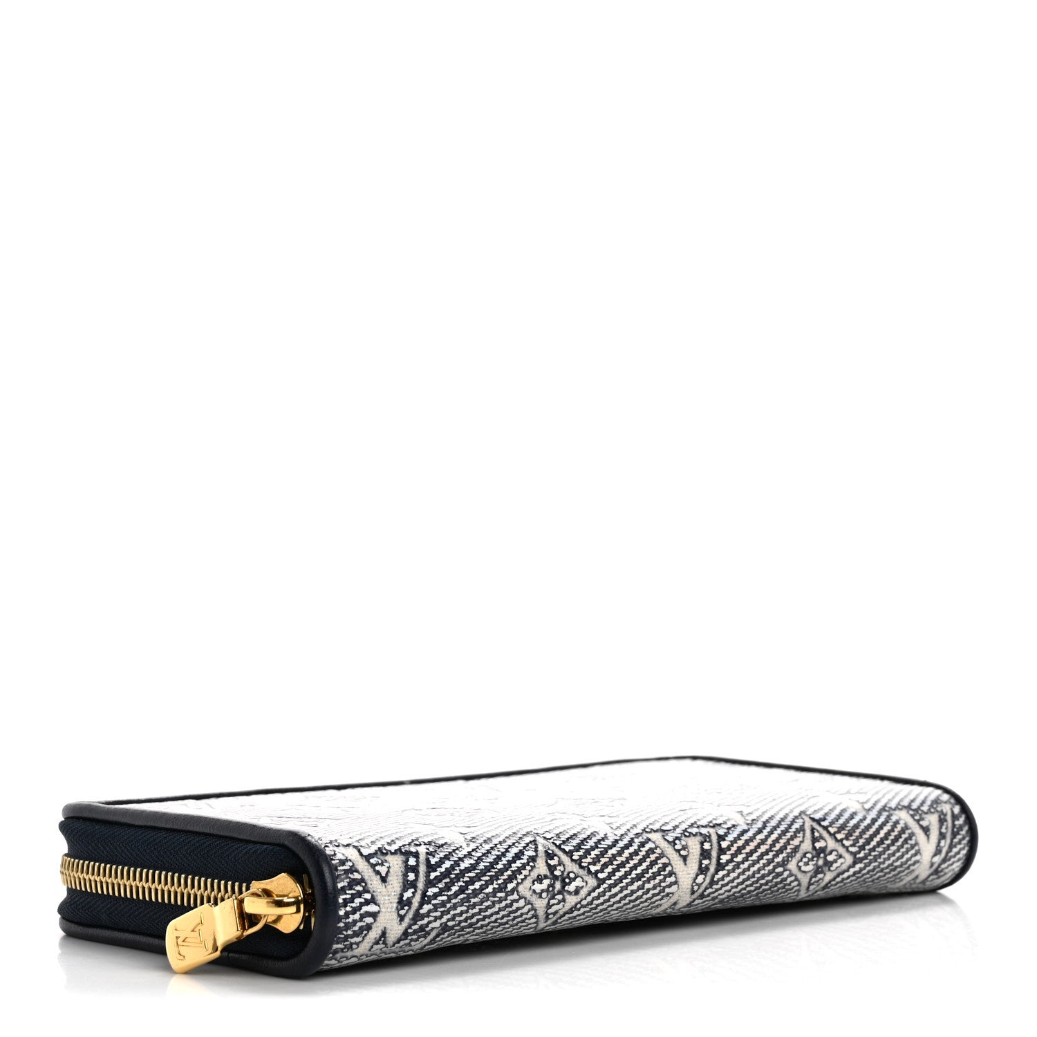 Hollographic Monoglam Zippy Wallet Blue
