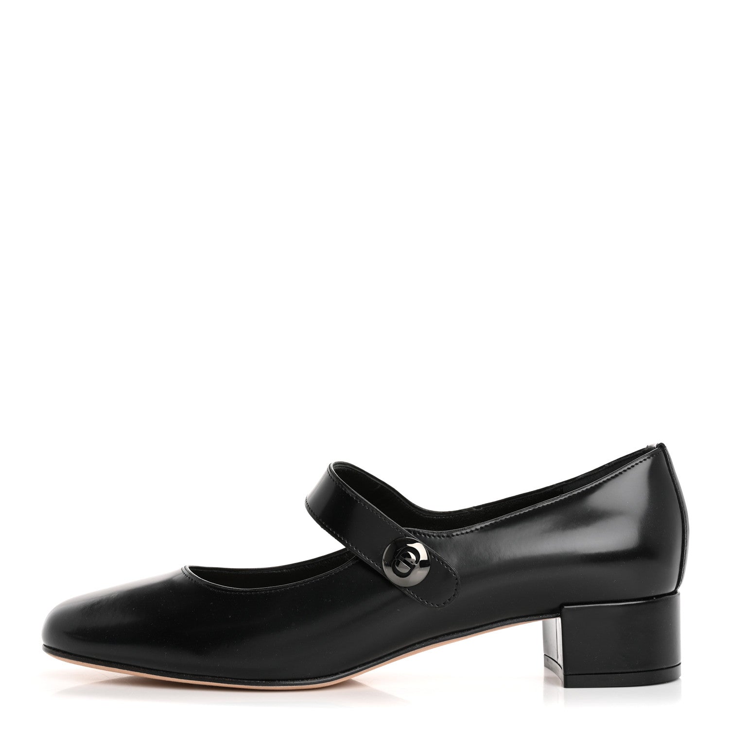 Brushed Calfskin Uniform 30mm Pumps 40 Black