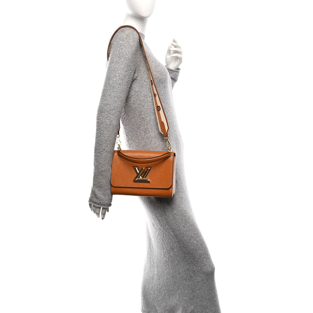Epi Twist Shoulder Bag MM Gold Honey