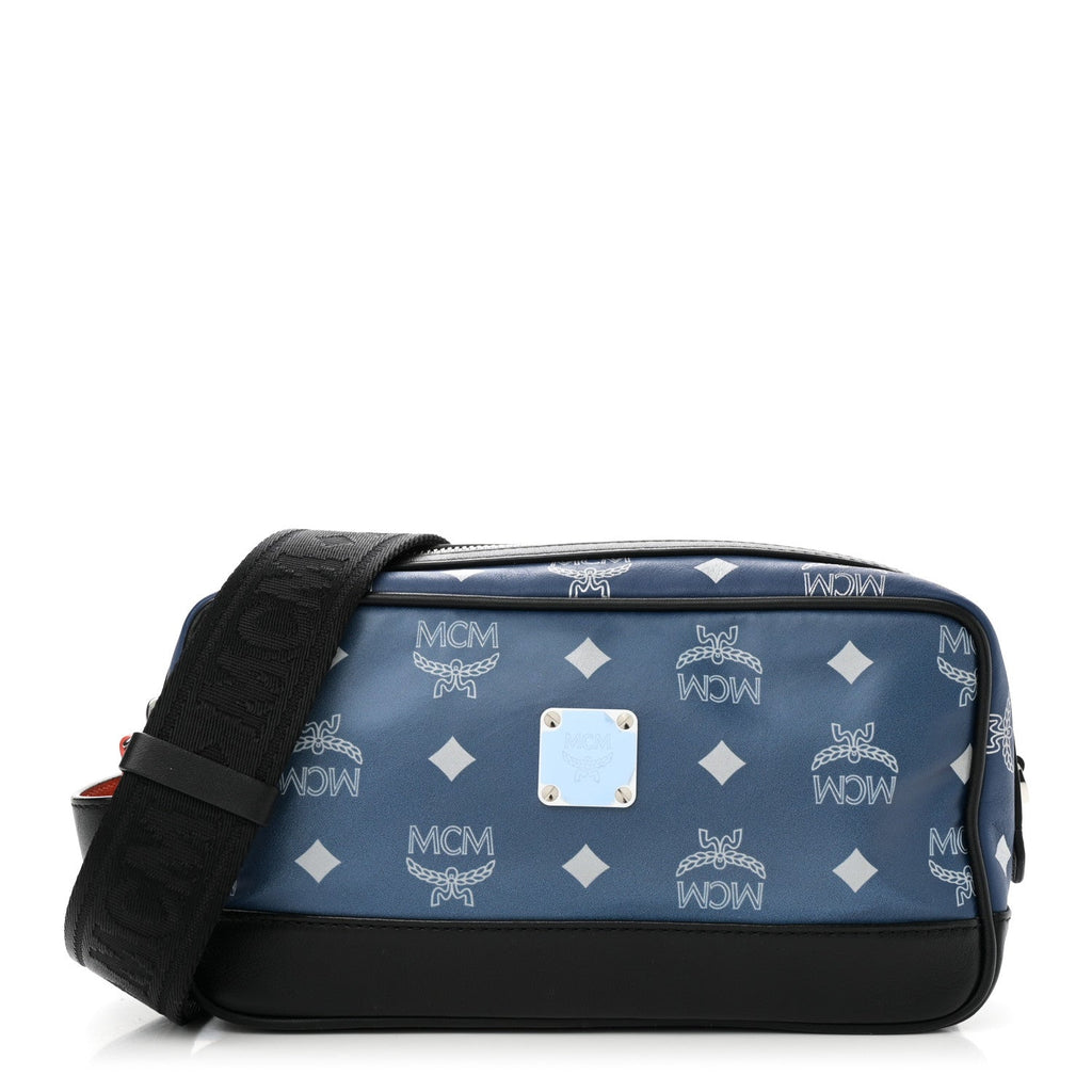 Visetos Reflective Nylon Small Crossbody Estate Blue