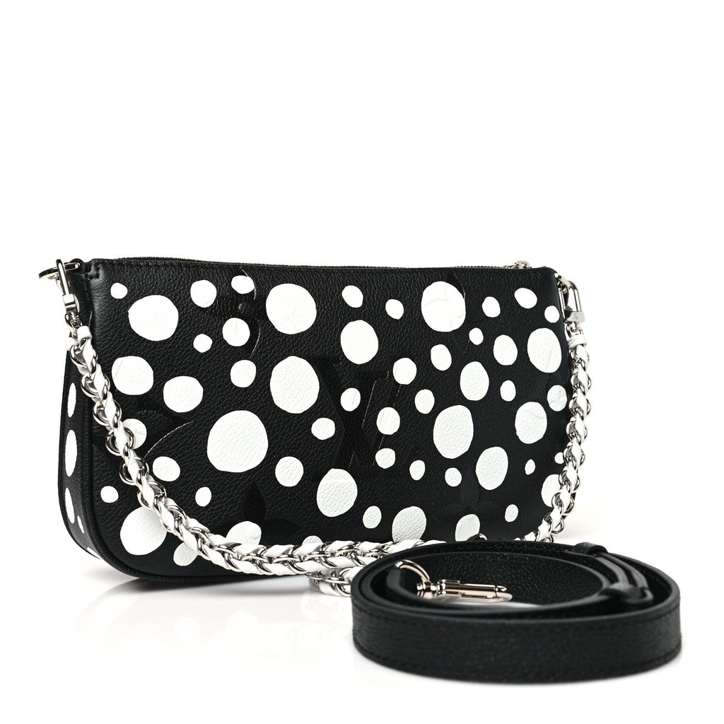 LV X YK Empreinte Multi Pochette Accessories Black White