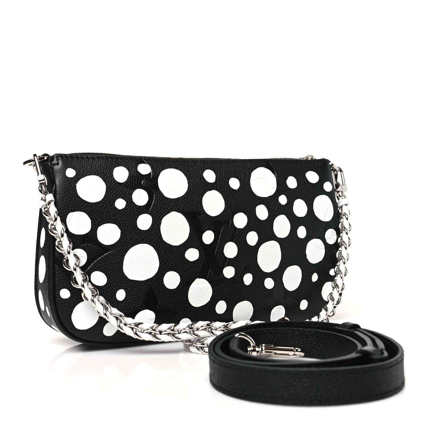 LV X YK Empreinte Multi Pochette Accessories Black White