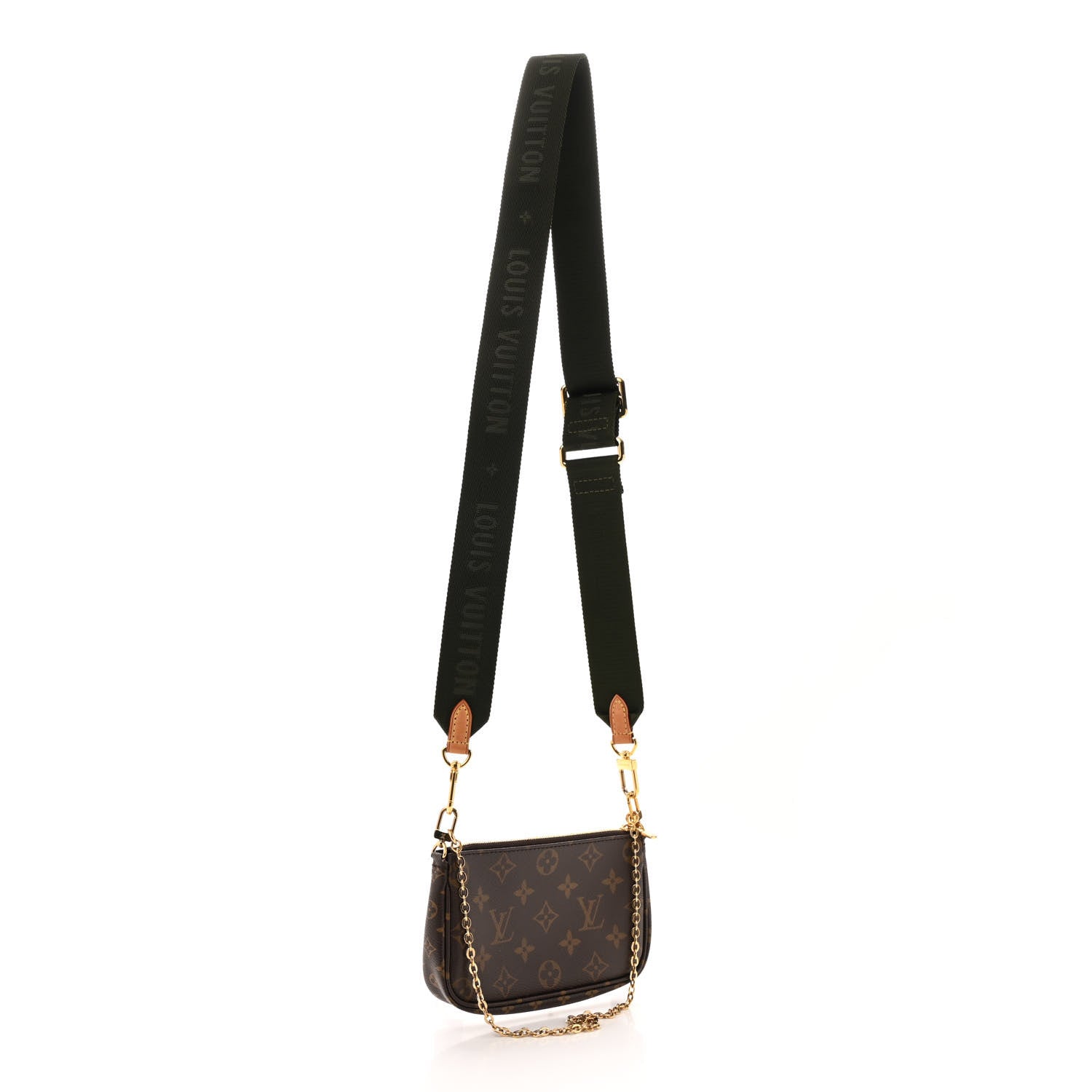 Monogram Multi Pochette Accessories Mini Pochette Kaki