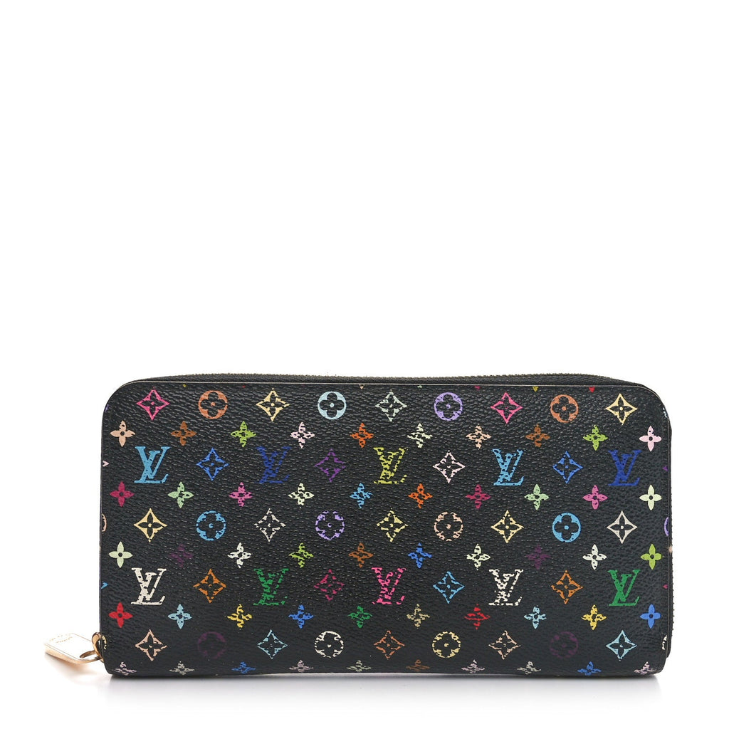 Monogram Multicolor Zippy Wallet Black Pistachio